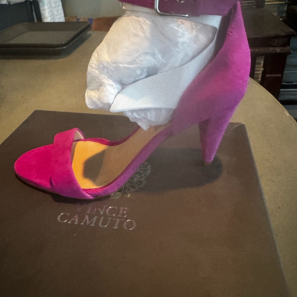 Vince Camuto Pink Heels with Modern Silhouette Brand New with Box